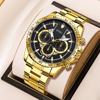 Casual Color Block Buckle Quartz Men's Watches main image 8