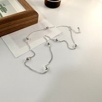 Simple Style Commute Heart Shape Sterling Silver Plating Silver Plated Necklace main image 1