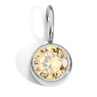 1 Piece Stainless Steel Rhinestones 14K Gold Plated Rose Gold Plated Round Polished Pendant sku image 9