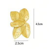 1 Pair Simple Style Classic Style Flower Plating 304 Stainless Steel 14K Gold Plated Ear Studs main image 2