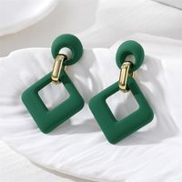 1 Pair Sweet Rhombus Resin Drop Earrings sku image 5