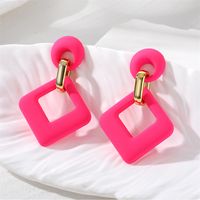 1 Pair Sweet Rhombus Resin Drop Earrings sku image 6