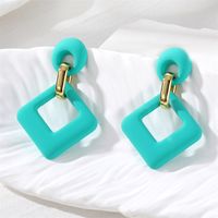 1 Pair Sweet Rhombus Resin Drop Earrings sku image 8