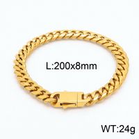 Classic Style Solid Color 18K Gold Plated Titanium Steel Wholesale Necklace sku image 2