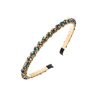Elegant Luxurious Solid Color Alloy Plating Inlay Crystal Hair Band main image 5