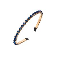 Elegant Luxuriös Einfarbig Legierung Überzug Inlay Kristall Haarband main image 4