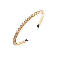 Elegant Luxurious Solid Color Alloy Plating Inlay Crystal Hair Band main image 3