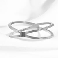 Stylish Round Stainless Steel Open Loop sku image 1