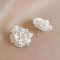 1 Pair Sweet Flower Plastic Ear Studs main image 2