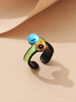 Vintage Style Funny Eye Resin Synthetic Resin Alloy Wholesale Open Rings sku image 2
