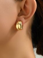 1 Pair Vintage Style Solid Color Alloy Ear Studs main image 2