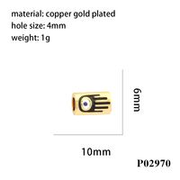 Einfacher Stil Herzform Auge Schmetterling Kupfer Emaille Überzug Inlay Zirkon 18 Karat Vergoldet Zauber sku image 2