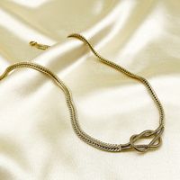 Edelstahl 304 14 Karat Vergoldet Römischer Stil Pendeln Überzug Einfarbig Halskette main image 5