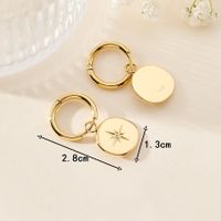 1 Pair Retro Star Plating 304 Stainless Steel 14K Gold Plated Drop Earrings main image 6