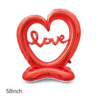 Valentine's Day Heart Shape Aluminum Film Party Balloons sku image 34