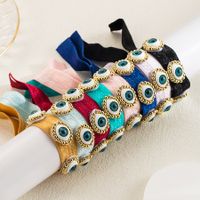 Ig Style Vacation Roman Style Devil's Eye Cloth Copper Wristband In Bulk main image 1