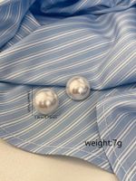 1 Pair Casual Elegant Solid Color Imitation Pearl Ear Studs main image 3