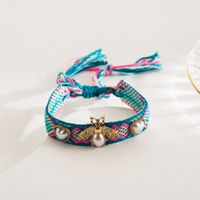 Vacation Roman Style Bee Cloth Copper Wristband In Bulk main image 4