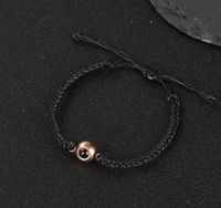 Simple Style Solid Color Copper Inlay Artificial Gemstones Bracelets sku image 1