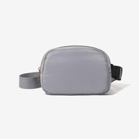 Unisex Sports Solid Color Pu Leather Waist Bags main image 2