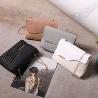 Women's Pu Leather Solid Color Streetwear Square Magnetic Buckle Shoulder Bag main image 6