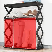 Casual Solid Color Plastic Storage Rack main image 5