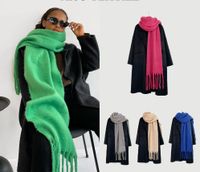 Women's Streetwear Solid Color Mohair Scarf main image 5