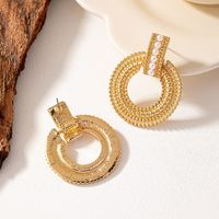 1 Pair Elegant Glam Luxurious Solid Color Inlay Ferroalloy Pearl 14k Gold Plated Drop Earrings main image 4