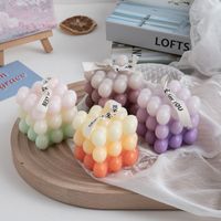 Cartoon Style Color Block Paraffin Candle main image 2