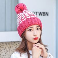 Women's Basic Sweet Heart Shape Eaveless Wool Cap main image 4