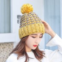 Women's Basic Sweet Heart Shape Eaveless Wool Cap main image 3