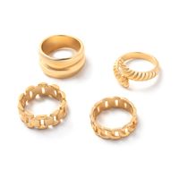 Simple Style Solid Color Alloy Wholesale Open Rings main image 6