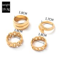 Simple Style Solid Color Alloy Wholesale Open Rings main image 7