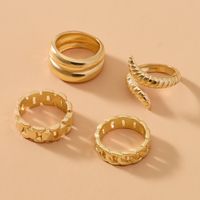 Simple Style Solid Color Alloy Wholesale Open Rings main image 8