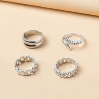 Simple Style Solid Color Alloy Wholesale Open Rings main image 3