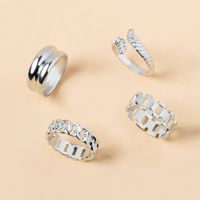 Simple Style Solid Color Alloy Wholesale Open Rings main image 4