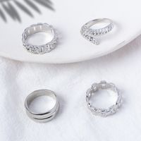 Simple Style Solid Color Alloy Wholesale Open Rings main image 2