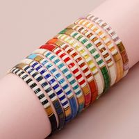 Style Vintage Bloc De Couleur Verre Unisexe Bracelets main image 6