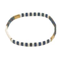 Vintage Style Color Block Glass Unisex Bracelets main image 2