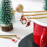 Christmas Cute Solid Color Stainless Steel Spoon 1 Piece 1 Set main image 3