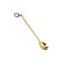Christmas Cute Solid Color Stainless Steel Spoon 1 Piece 1 Set sku image 7