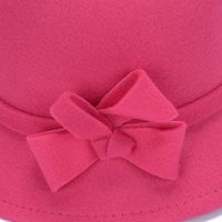 Women's Elegant Basic Solid Color Bowknot Wide Eaves Fedora Hat main image 2
