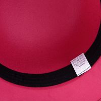Women's Elegant Basic Solid Color Bowknot Wide Eaves Fedora Hat main image 3