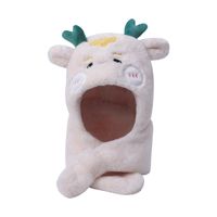 Children Unisex Cute Basic Antlers Beanie Hat sku image 3