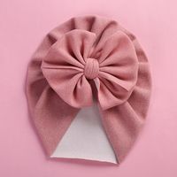 Baby Girl's Baby Boy's Elegant Simple Style Solid Color Bow Knot Baby Hat main image 2