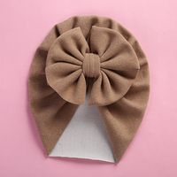 Baby Girl's Baby Boy's Elegant Simple Style Solid Color Bow Knot Baby Hat sku image 2