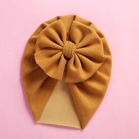 Baby Girl's Baby Boy's Elegant Simple Style Solid Color Bow Knot Baby Hat sku image 1