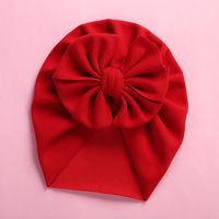 Baby Girl's Baby Boy's Elegant Simple Style Solid Color Bow Knot Baby Hat sku image 3