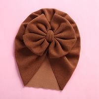 Baby Girl's Baby Boy's Elegant Simple Style Solid Color Bow Knot Baby Hat sku image 6