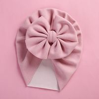 Baby Girl's Baby Boy's Elegant Simple Style Solid Color Bow Knot Baby Hat sku image 9